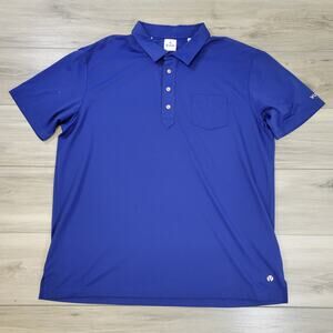 Vuga Polo Shirt Men's 2XL Blue 4 Button